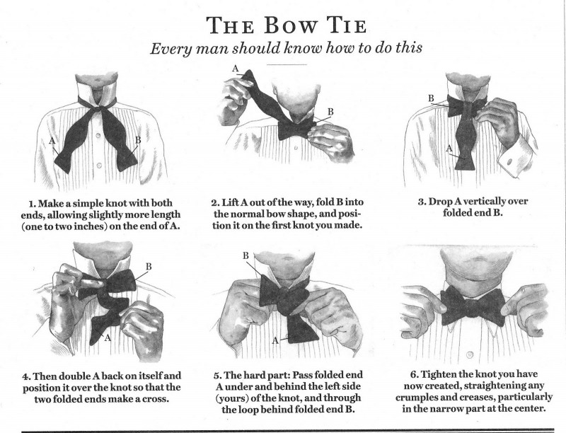 How to Tie a Bow Tie.