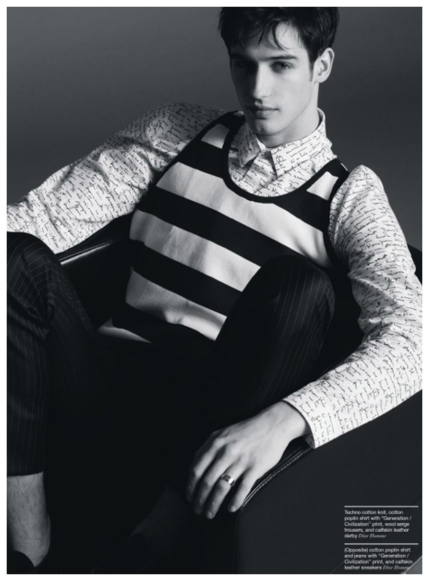 Ian Sharp Models Dior Homme for Manifesto Shoot