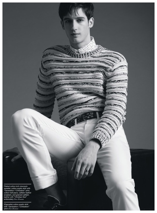 Ian Sharp Models Dior Homme for Manifesto Shoot