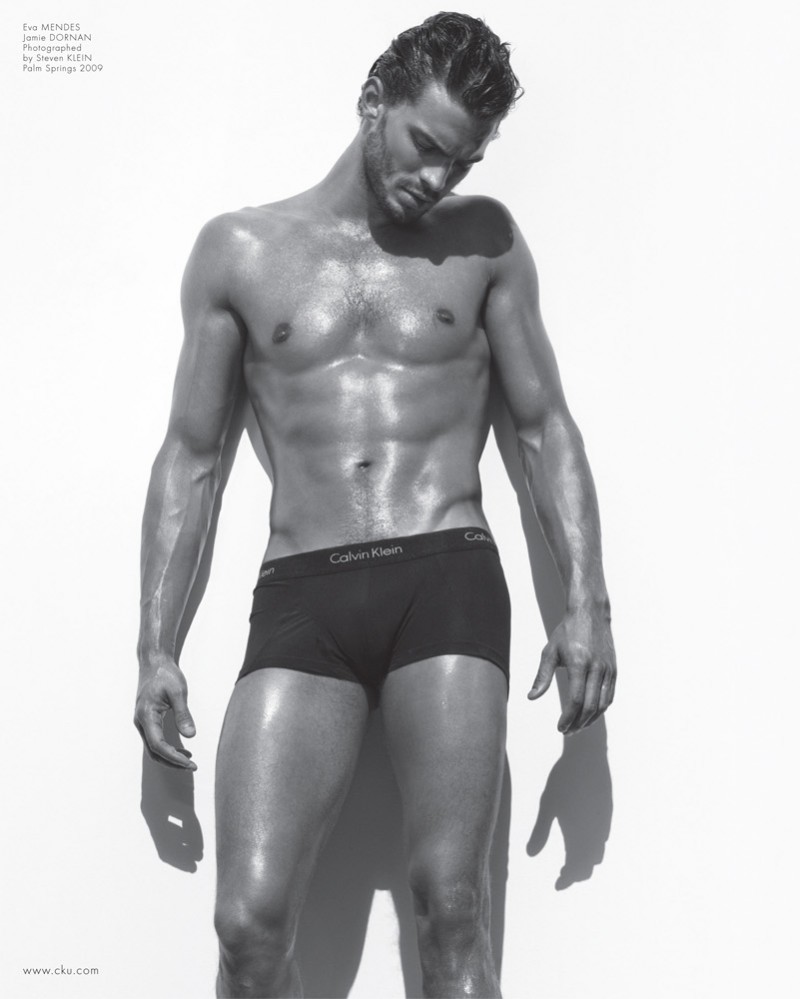 Calvin Klein male models display spring 2014 underwear collection