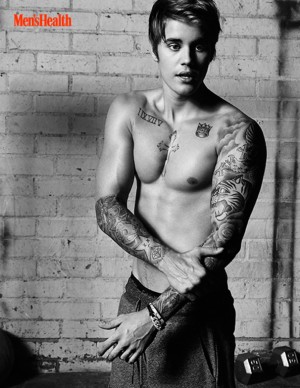 Justin Bieber Mens Health April 2015 Cover Photo Shoot Shirtless Image