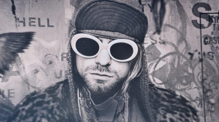 Kurt Cobain: Montage of Heck HBO Premiere Sunglasses Leopard Coat Cap