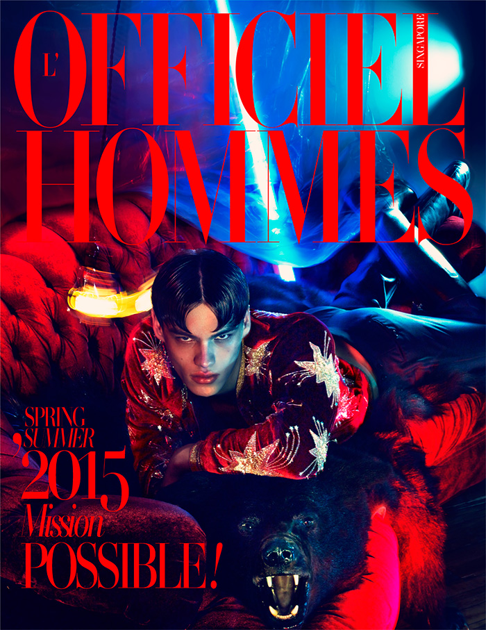 Filip Hrivnak covers L'Officiel Hommes Singapore.