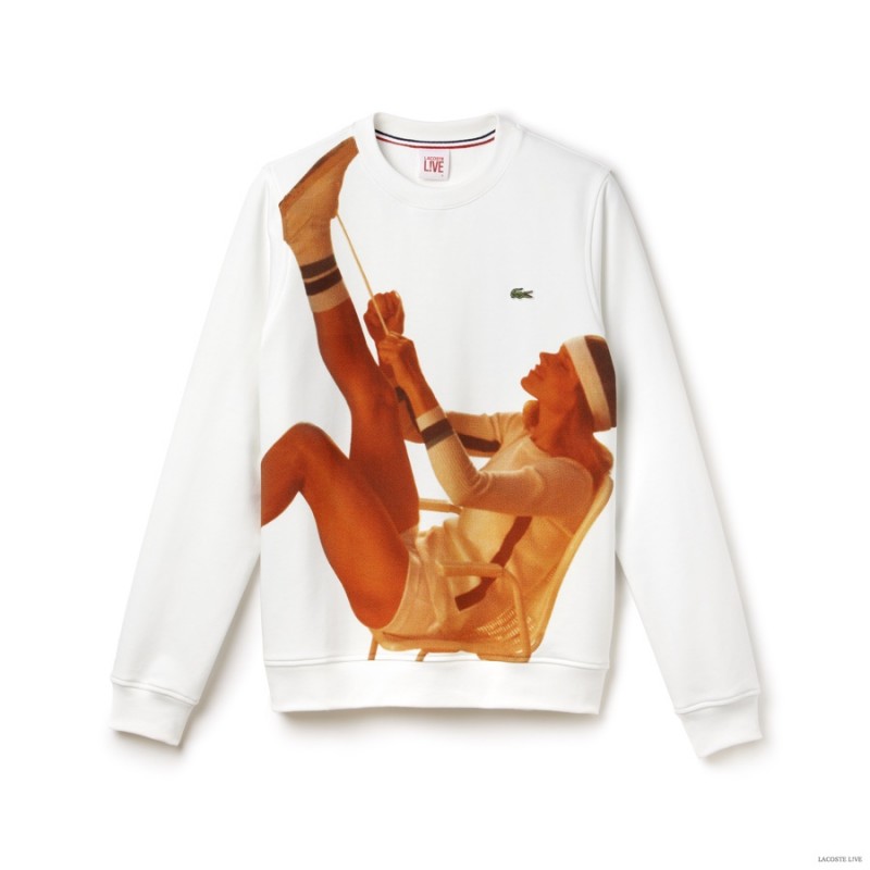 Lacoste L!ve Vintage Ads Capsule Collection  Sweatshirt