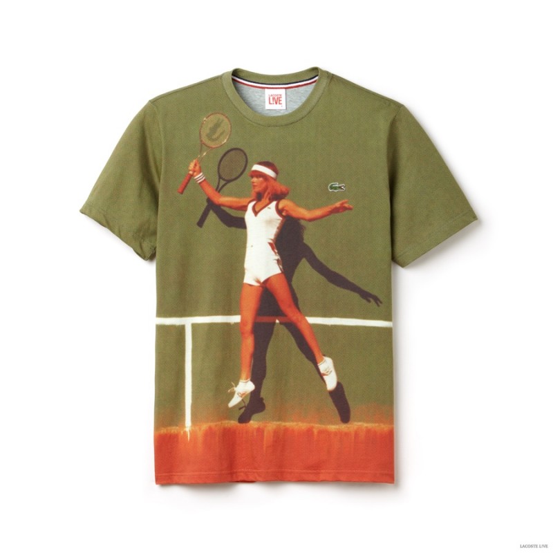 Lacoste L!ve Vintage Ads Capsule Collection T-Shirt