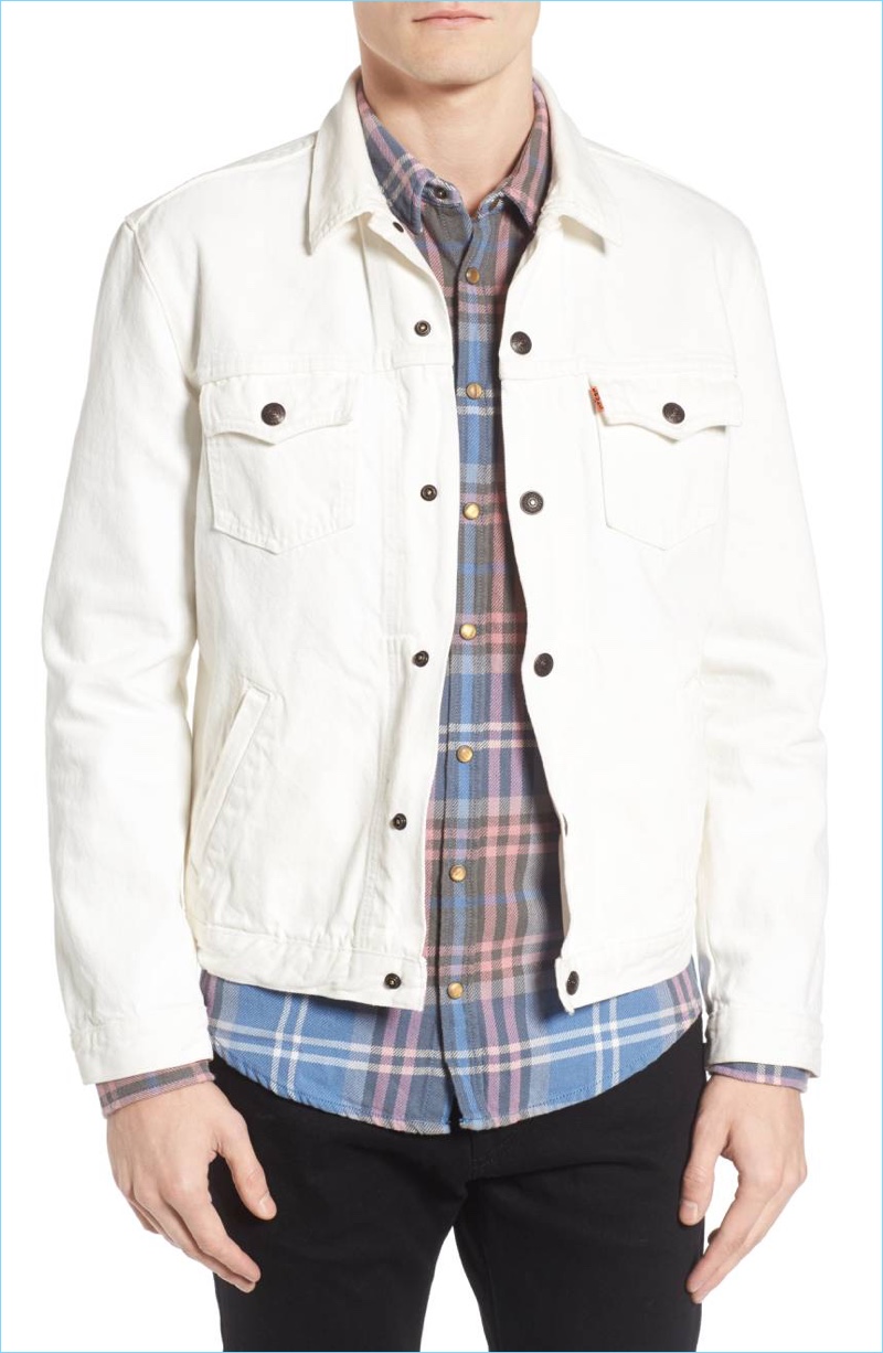 Levi's Men's White Orange Tab™ Denim Jacket