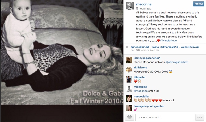 Having a rich history with the designers, Madonna sounds off on Dolce & Gabbana scandal.