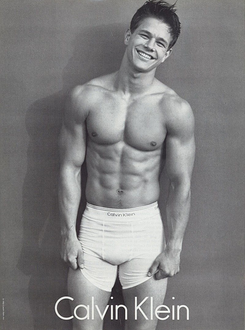 Then Marky Mark, actor Mark Wahlberg made waves as the face of Calvin Klein Underwear in 1992. He posed alongside supermodel Kate Moss for a few of the famous advertisements as well. » Famous Calvin Klein Underwear Models Through the Years Then Marky Mark, actor Mark Wahlberg made waves as the face of Calvin Klein Underwear in 1992. He posed alongside supermodel Kate Moss for a few of the famous advertisements as well.