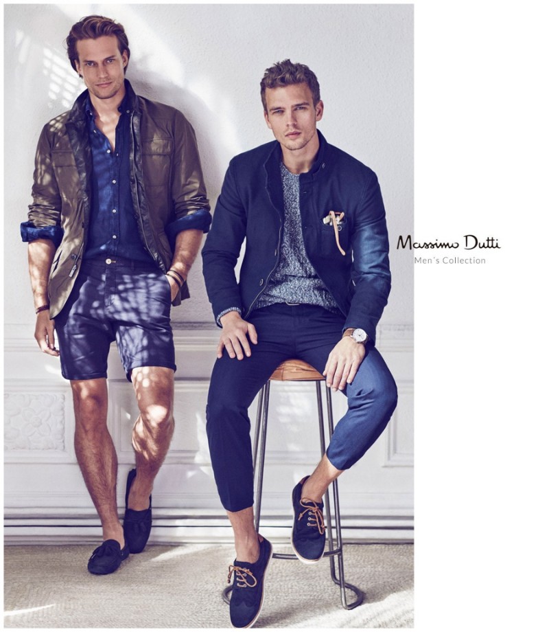 David Genat and Benjamin Eidem show us the latest men's styles from Massimo Dutti.