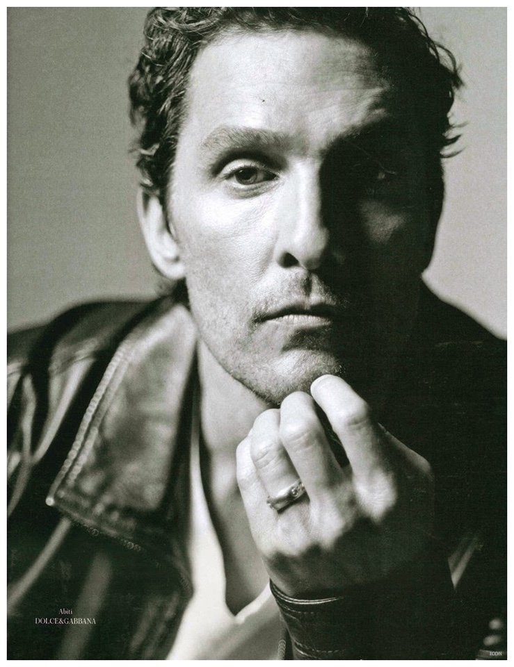 Matthew McConaughey poses for a close-up.