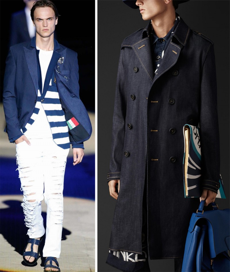 Left: Philipp Plein / Right: Burberry Prorsum