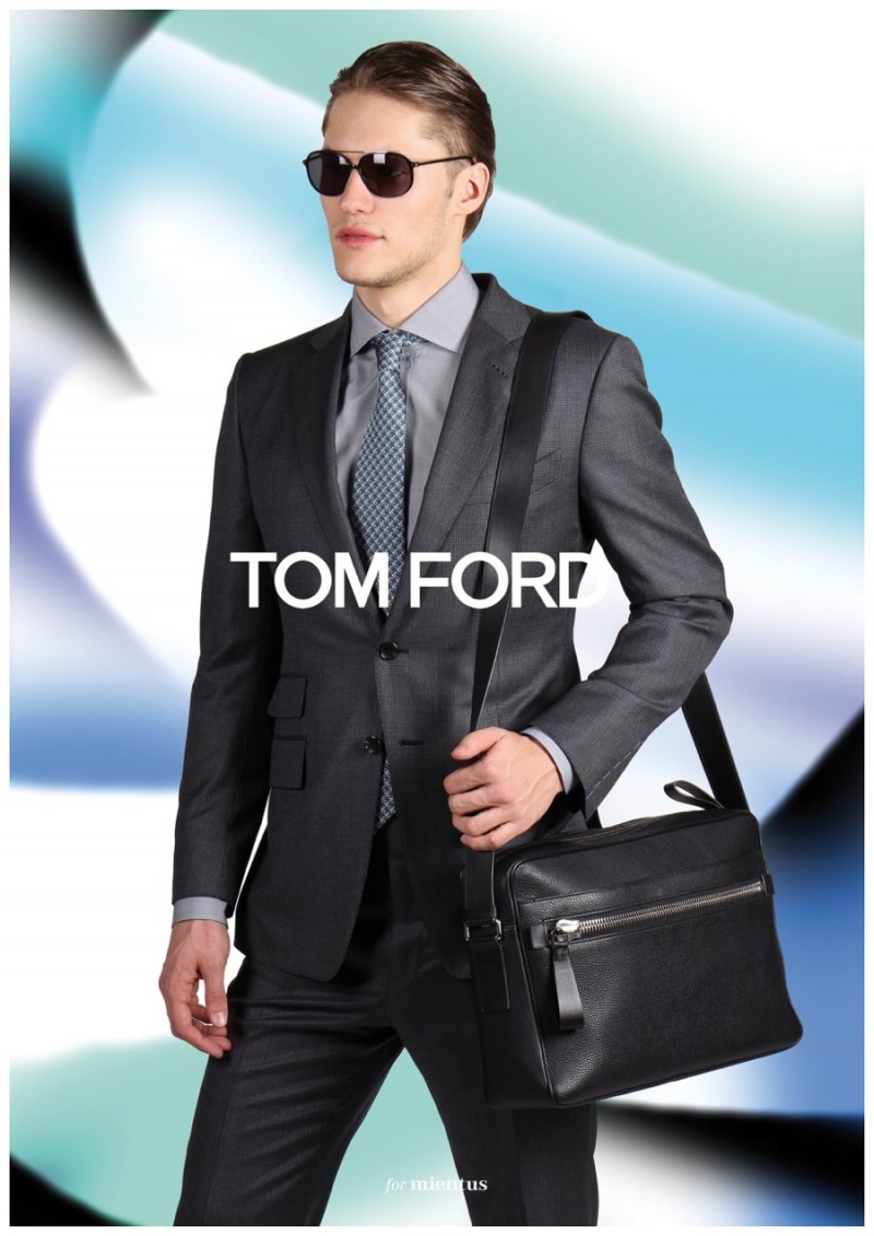 Donning a tailored Tom Ford suit, Paul Koehler is a chic vision.