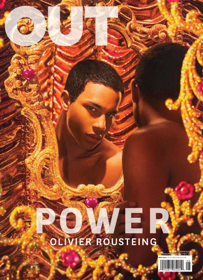 Balmain creative director Olivier Rousteing covers Out magazine.