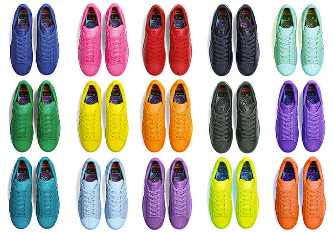 Pharrell x Adidas Originals Superstar Supercolor Pack