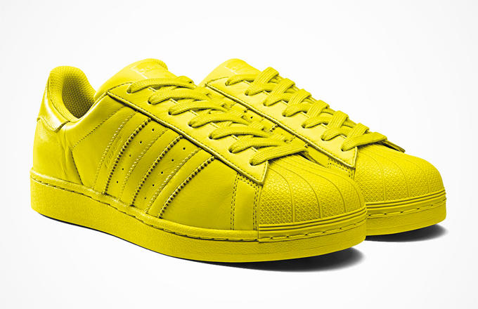 Pharrell x Adidas Originals Superstar Sneakers in Yellow