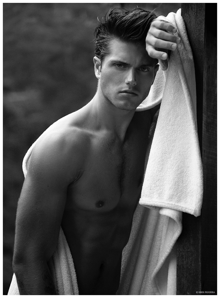 Renato Nicoli poses for a striking black & white image.