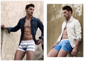 Jabel Balbuena Models Replay Underwear