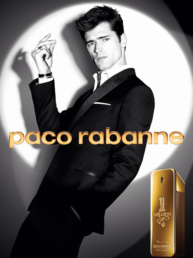 Sean O'Pry for Paco Rabanne 1 Million Fragrance Campaign