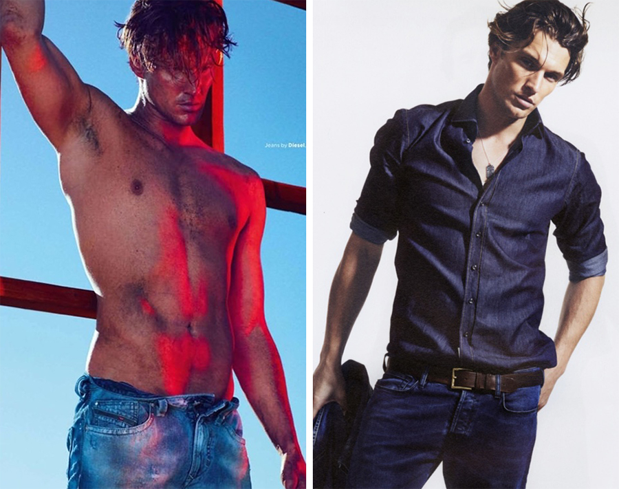 Shaun DeWet Models Blue Denim