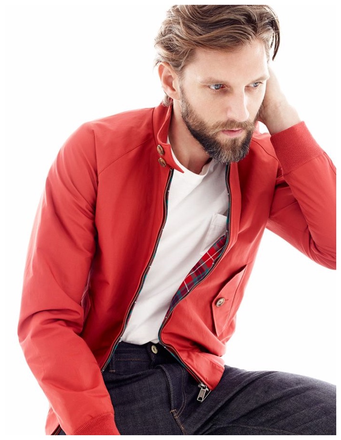 RJ King channels James Dean's timeless style for J.Crew.