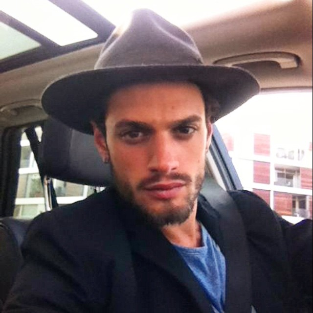 Stelios Niakaris is stylish in a hat.