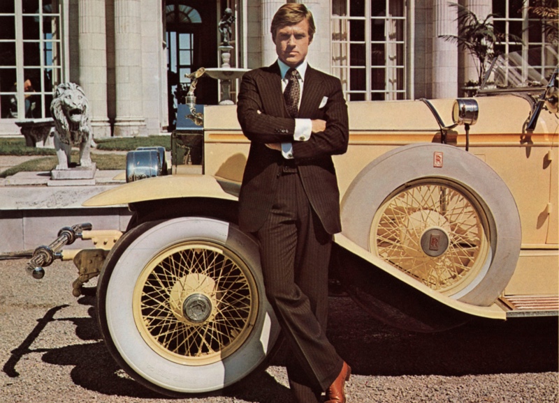 Robert Redford Pinstripe Suit 1974 The Great Gatsby