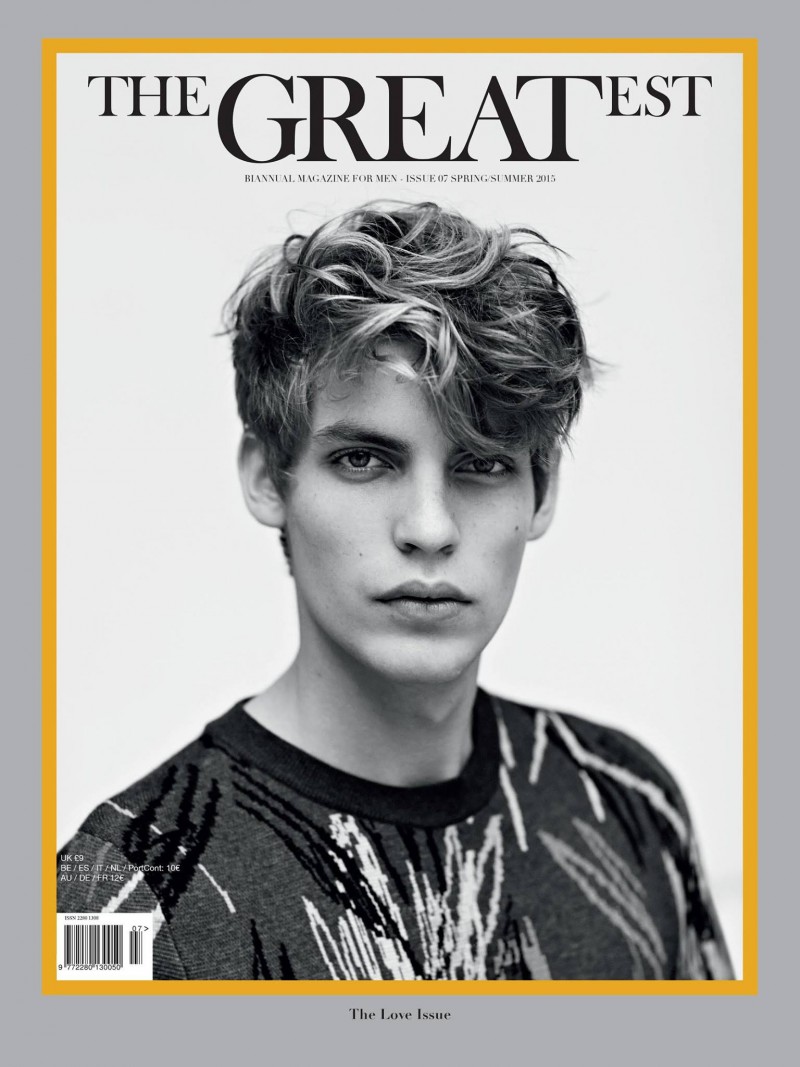 French model Baptiste Radufe wears Dior Homme for The Greatest's spring-summer 2015 cover, which was photographed by Paolo Zerbini and styled by Matteo Greco.