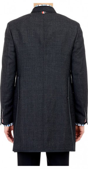 Thom Browne Plaid Top Coat 002