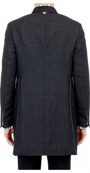 Thom Browne Plaid Top Coat 002