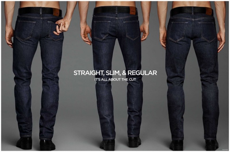 Tom Ford's straight, slim and regular fit jeans.