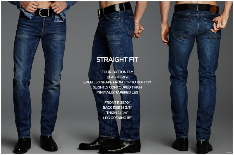 Tom Ford's straight fit jeans.
