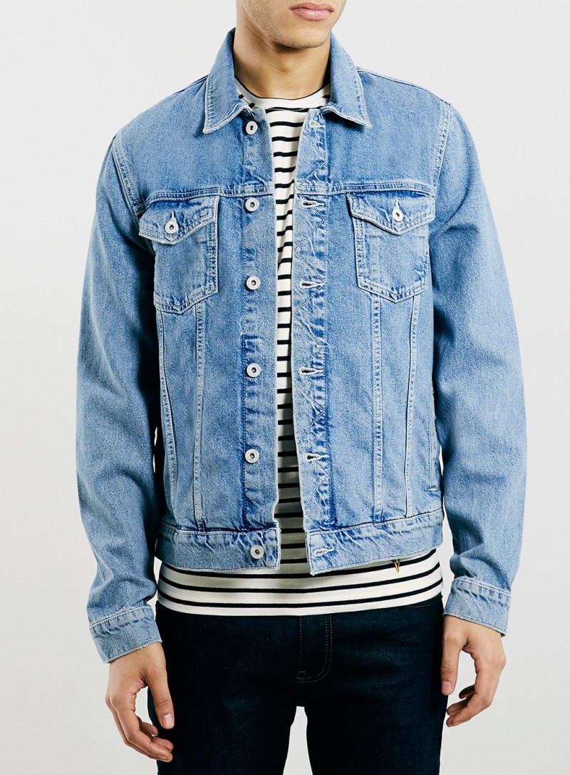 Topman Light Wash Denim Jacket