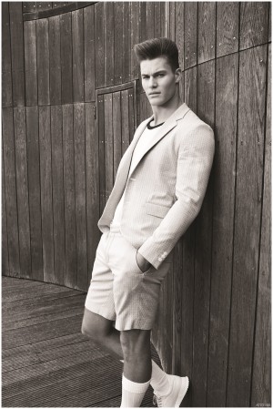 Tyler Maher Rocks the Short Suit for Attitude Fashion Editorial