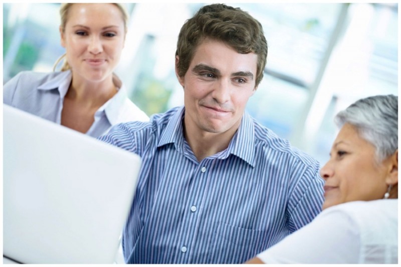 Dave Franco poses for a cheeky stock photo.