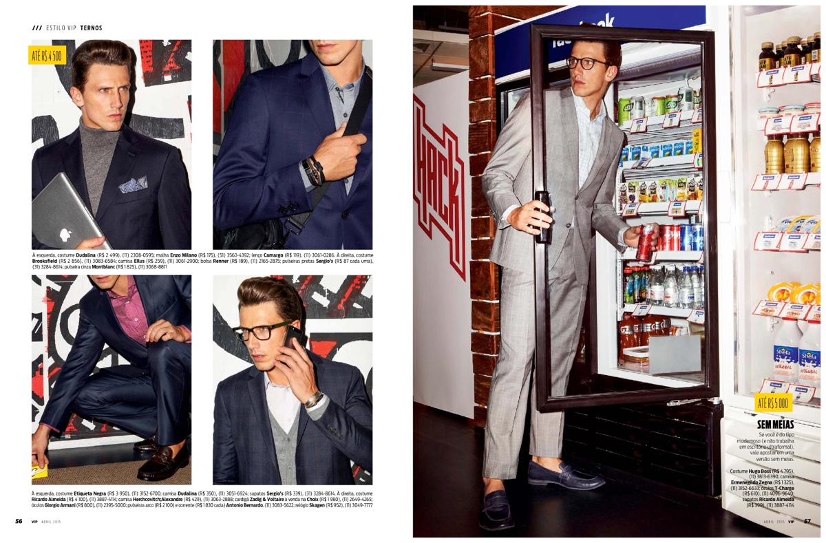 VIP Brazil Features Latest Suiting in April 2015 Issue