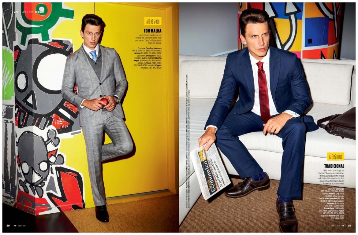 VIP Brazil Features Latest Suiting in April 2015 Issue