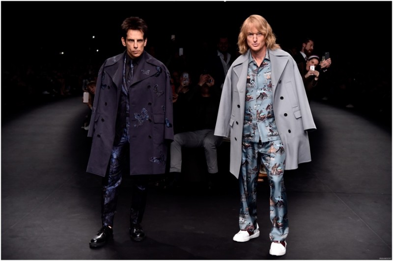 Derek Zoolander and Hansel hit the catwalk for Valentino.