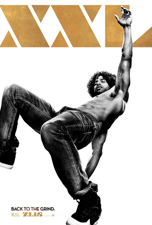 Adam Rodriguez hits his best move for a new Magic Mike XXL movie poster.