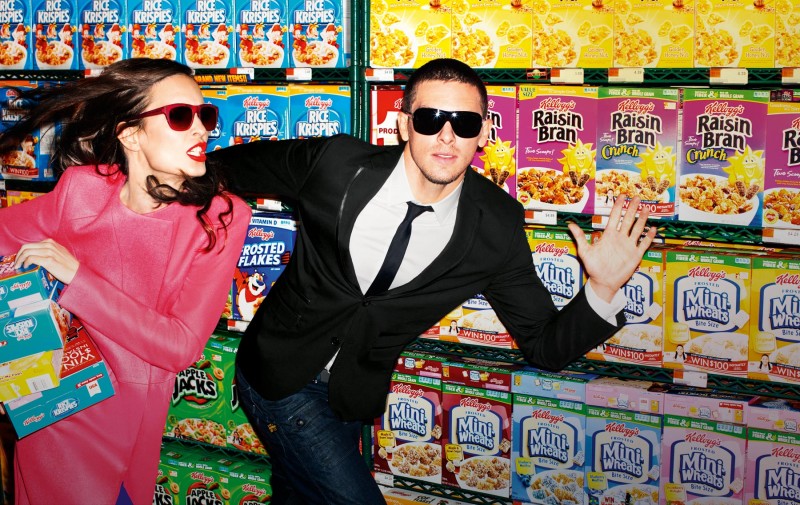 Adam Senn heads to the grocery store for Wormland's fall-winter 2012 campaign.
