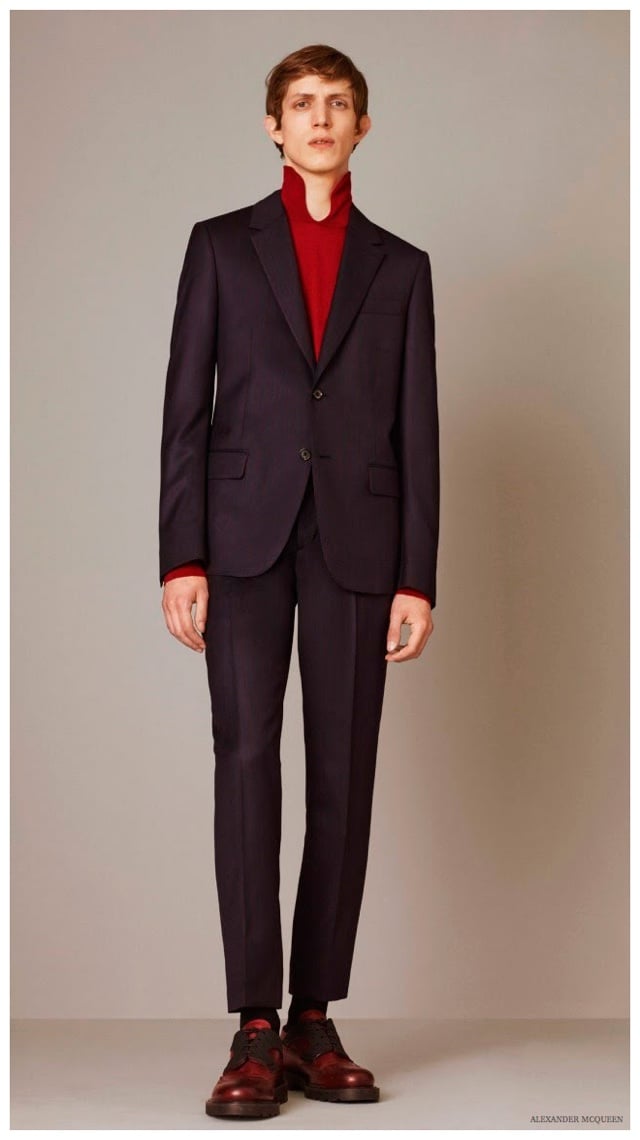 Alexander McQueen Pre Fall 2015 Menswear Collection