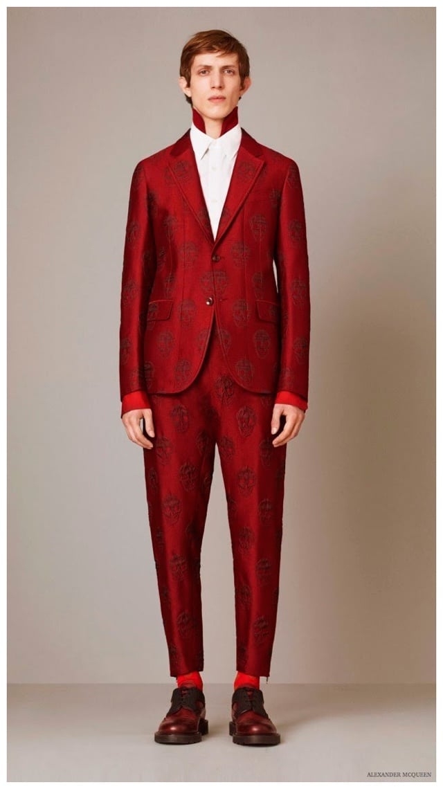 Alexander McQueen Pre Fall 2015 Menswear Collection