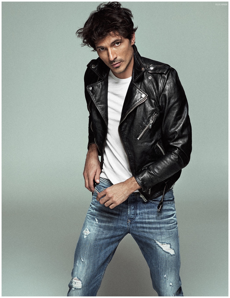 Andres Velencoso Segura ifor April 2015 Elle Spain Cover Photo Shoot
