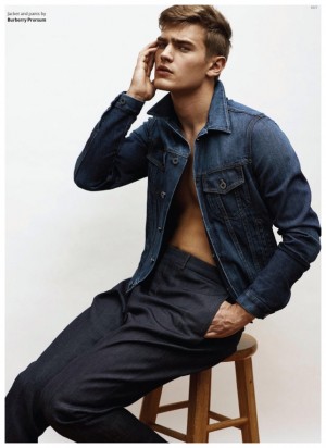 Bo Develius Does Denim for May 2015 Out Editorial