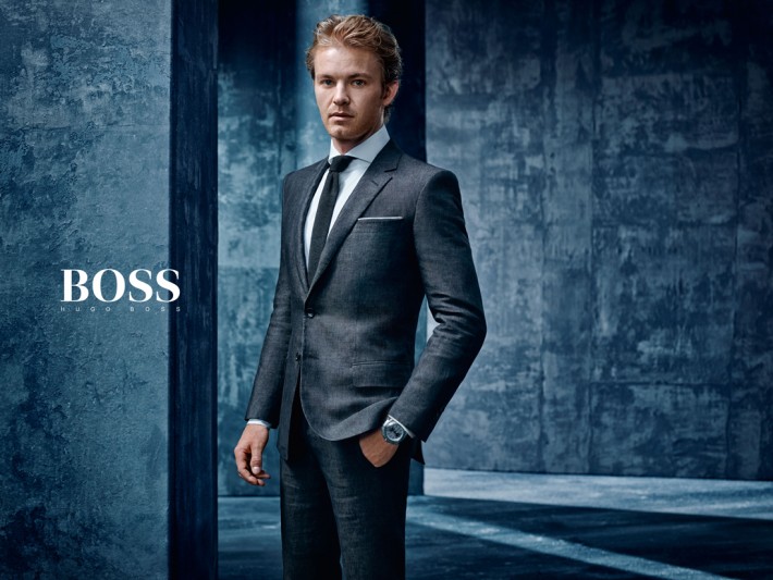 Lewis Hamilton + Nico Rosberg Front Boss by Hugo Boss F1 Campaign – The ...