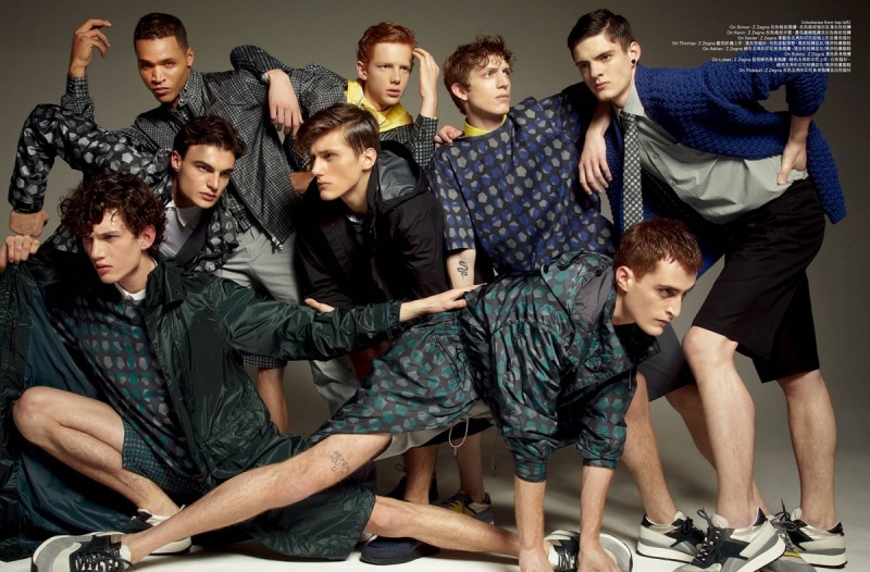 Geometric prints are king at the school of Z Zegna. » Boy Power: Men's Uno Covers Amazing Spring Collections Geometric prints are king at the school of Z Zegna.