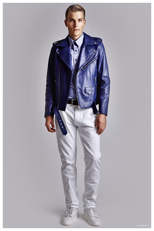 Conner Rana Spring Summer 2015 Mens Look Book Leather Styles 002