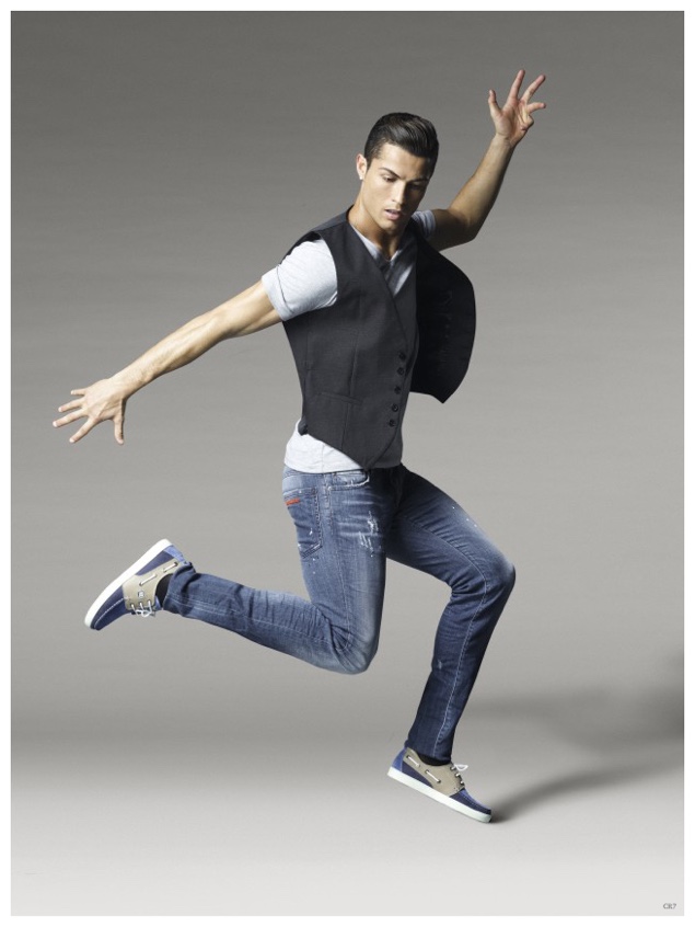 Cristiano Ronaldo shows off his dance moves for the latest campaign from CR7 Footwear.