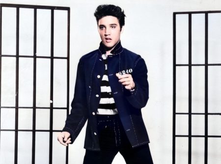 Elvis Presley Jailhouse Rock Style 1957 Striped Shirt