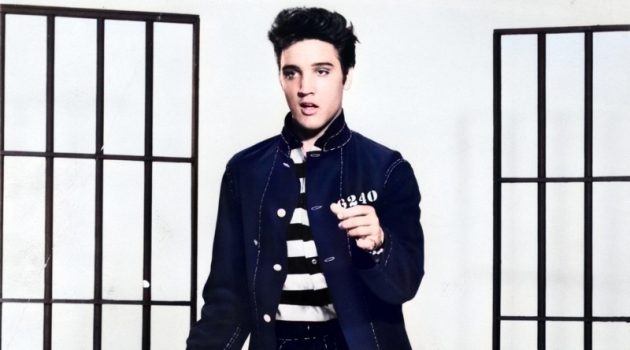 Elvis Presley Jailhouse Rock Style 1957 Striped Shirt