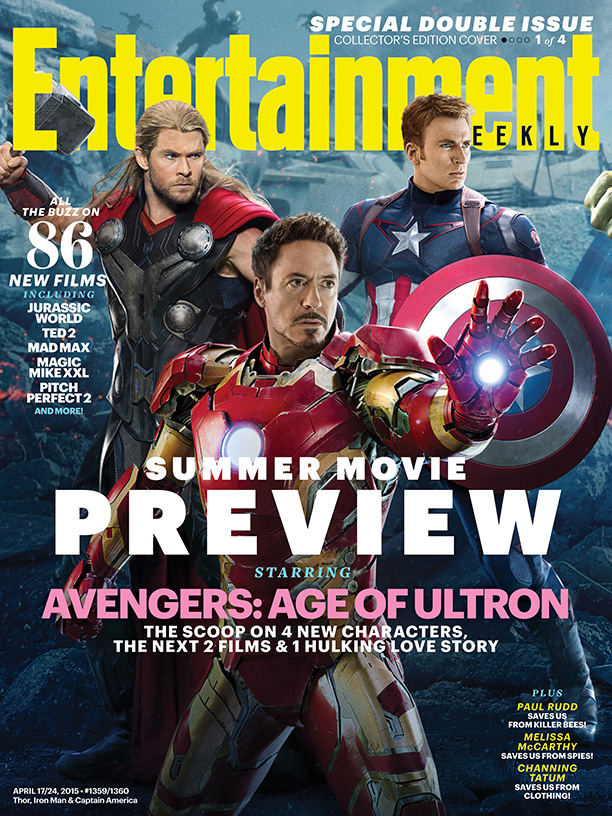 Thor, Iron Man and Captain America cover Entertainment Weekly